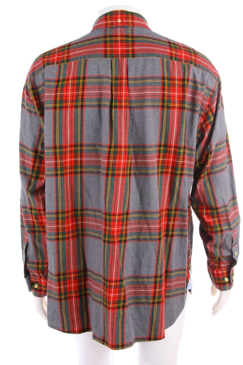 Carou TOMMY HILFIGER Kariertes Button-down-Hemd Mit Logo-Stickerei