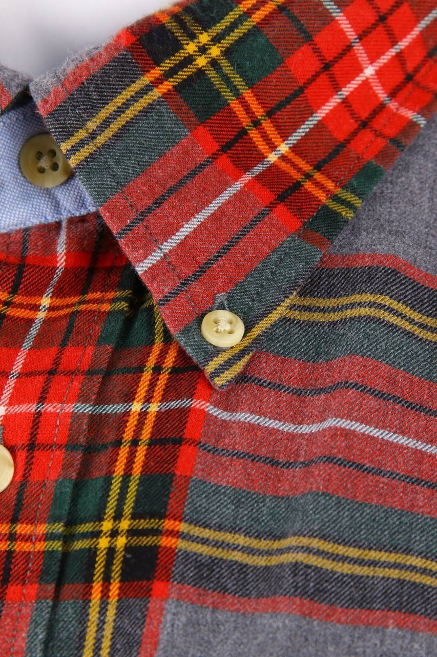 Carou TOMMY HILFIGER Kariertes Button-down-Hemd Mit Logo-Stickerei