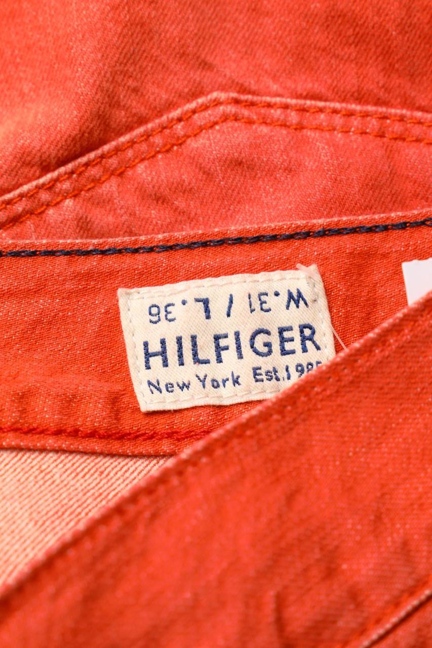 Carou TOMMY HILFIGER Straight Cut Jeans Mit Logo-Patch