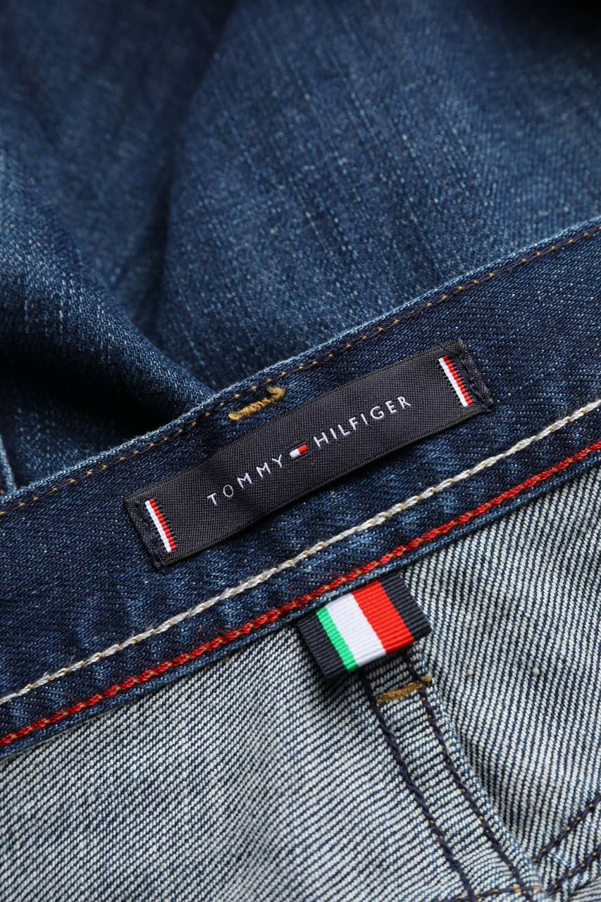 Carou TOMMY HILFIGER Straight Cut Jeans Mit Logo-Patch