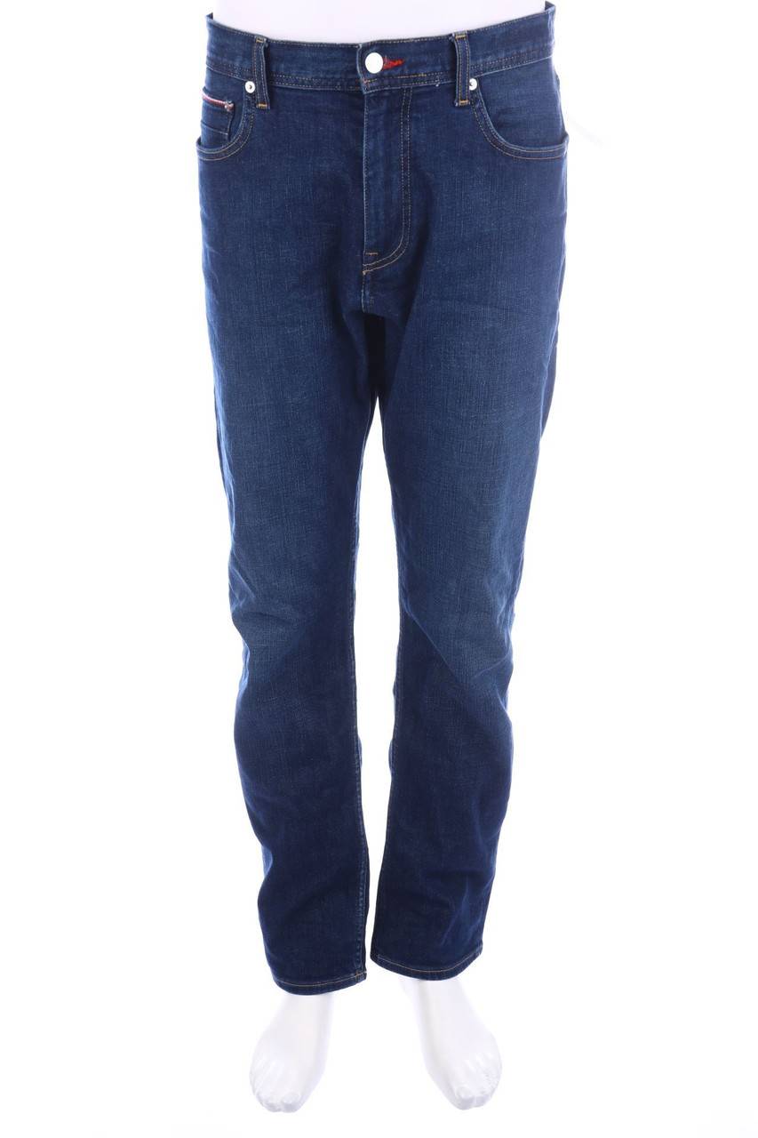 Carou TOMMY HILFIGER Straight Cut Jeans mit Logo-Patch