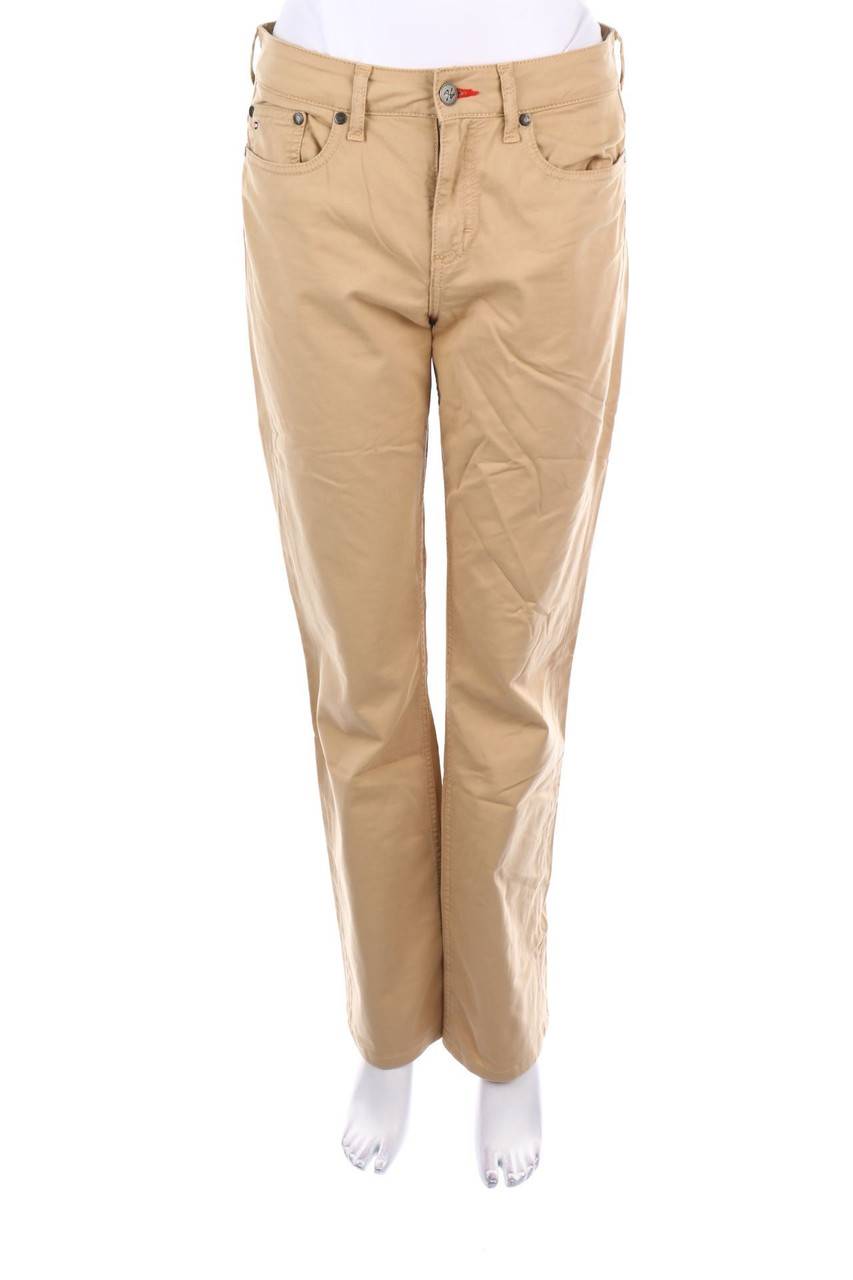 Carou TOMMY HILFIGER Straight Cut Jeans mit Logo-Patch