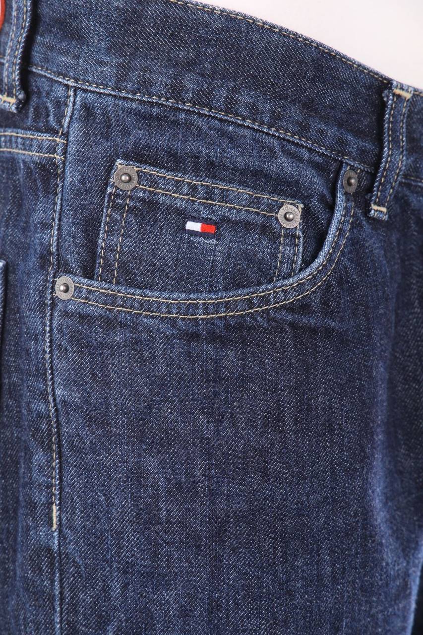 Carou TOMMY HILFIGER Straight Cut Jeans Mit Logo-Stickerei