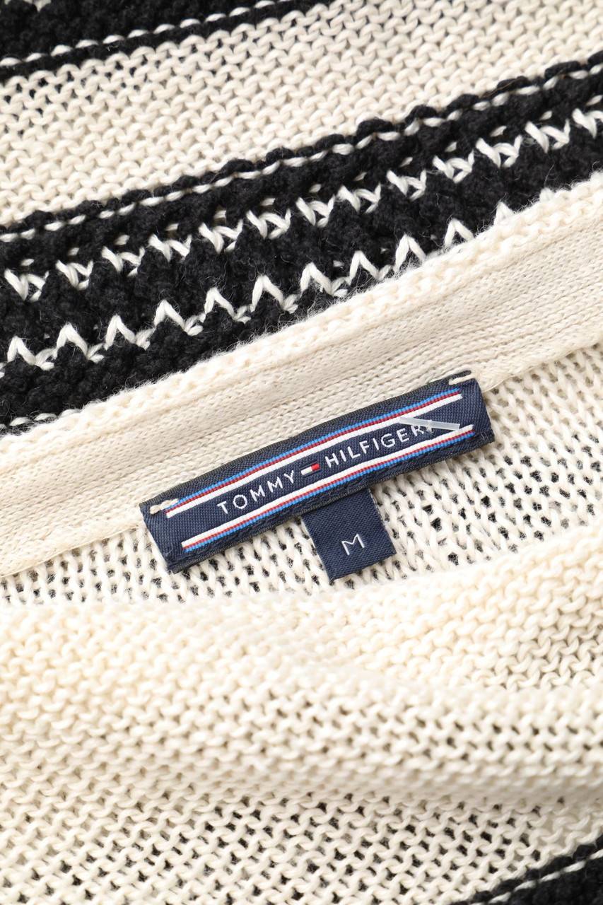 Carou TOMMY HILFIGER Strick-Pullover Aus Leinen-Mix Mit Streifen