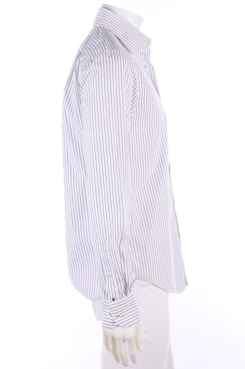 Carou TOMMY HILFIGER TAILORED Gestreiftes Hemd Mit Logo-Stickerei