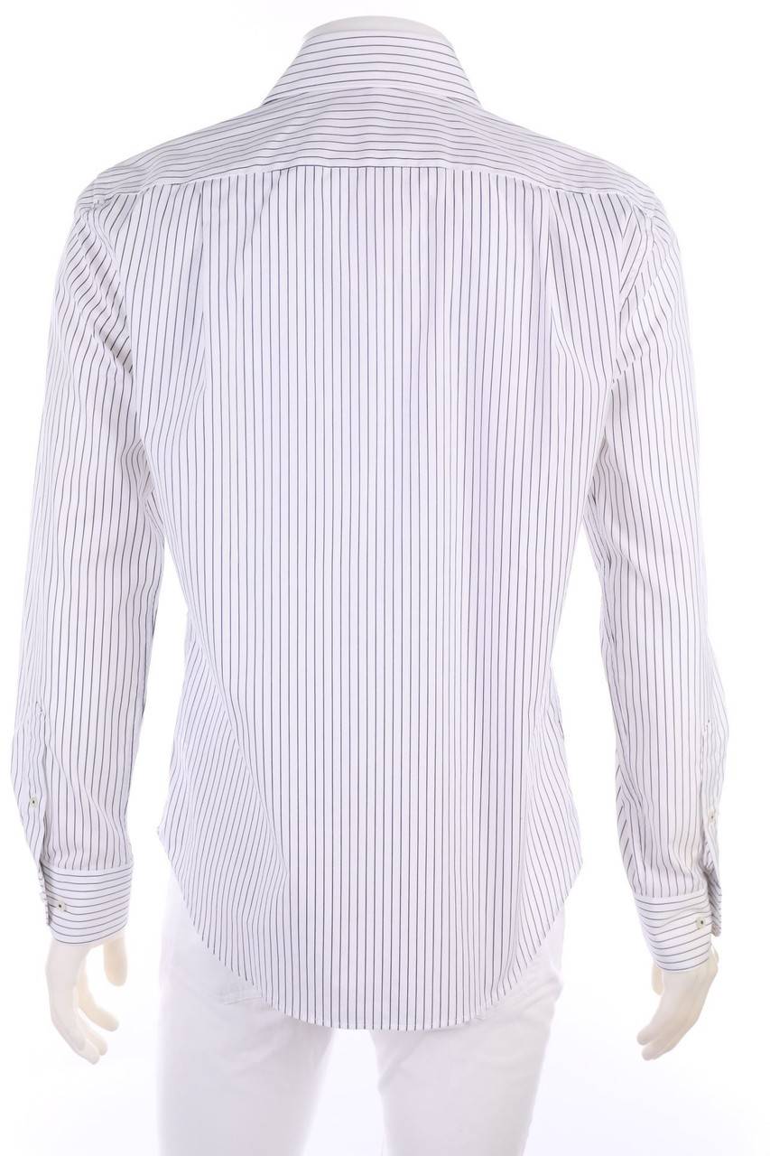 Carou TOMMY HILFIGER TAILORED Gestreiftes Hemd Mit Logo-Stickerei