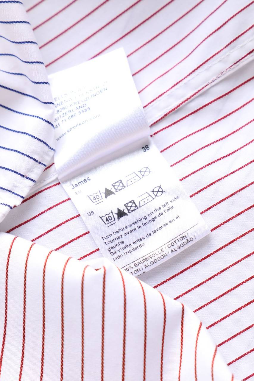 Carou TOMMY HILFIGER TAILORED Gestreiftes Hemd Mit Logo-Stickerei