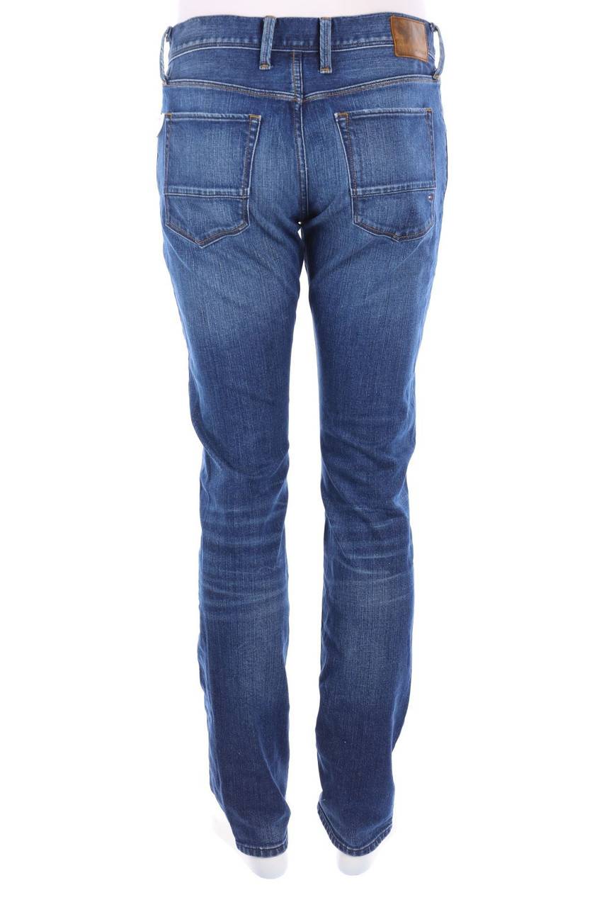 Carou TOMMY HILFIGER Used Look Slim-Jeans Mit Logo-Badge