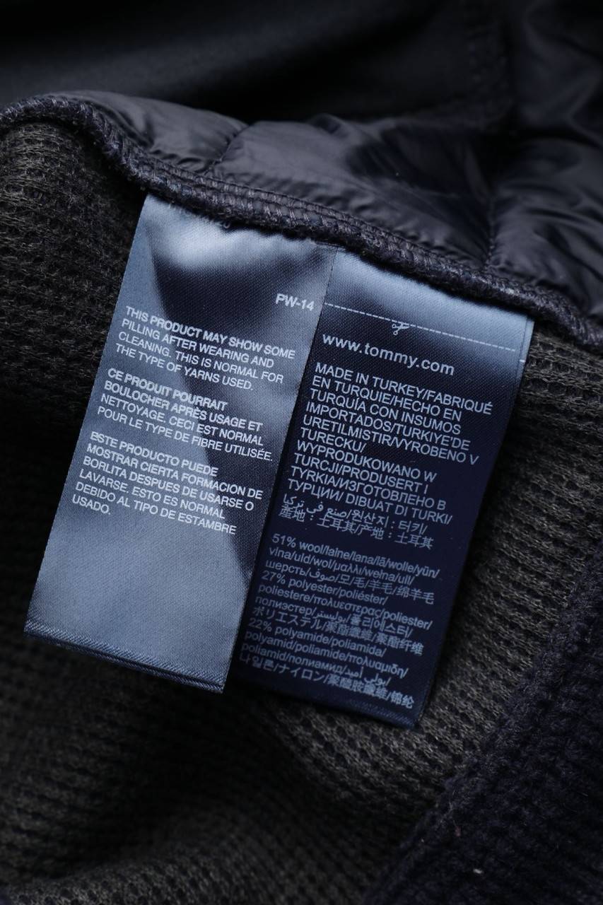 Carou TOMMY HILFIGER Wattierte Jacke Aus Woll-Mix Mit Logo-Stickerei