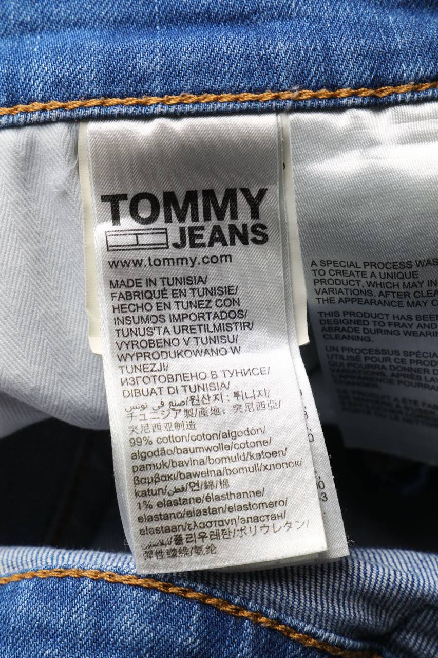 Carou TOMMY JEANS Tommy Hilfiger Destroyed Slim-Jeans Mit Logo-Badge