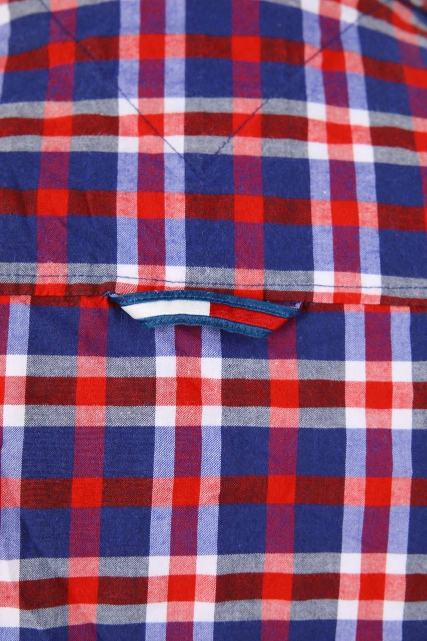 Carou TOMMY JEANS Tommy Hilfiger Kariertes Hemd Mit Logo-Stickerei