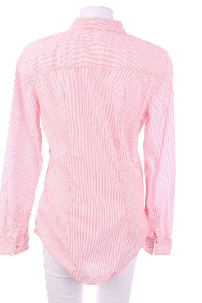 Carou TOMMY JEANS Tommy Hilfiger Streifen-Hemd-Bluse Mit Logo-Stickerei