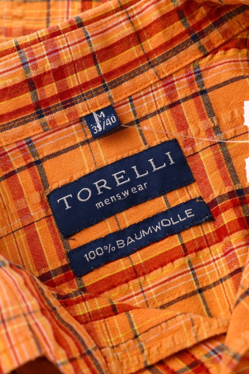 Carou TORELLI MENSWEAR Kurzarm-Hemd Mit Karo-Muster