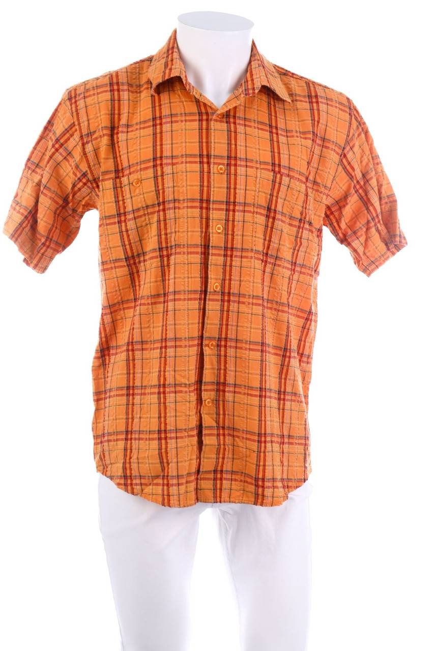 Carou TORELLI MENSWEAR Kurzarm-Hemd mit Karo-Muster