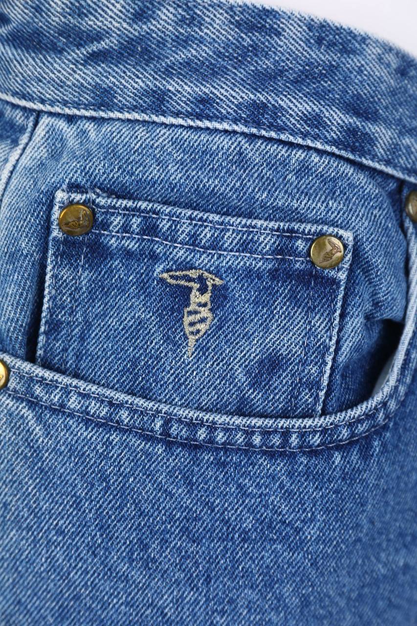 Carou TRUSSARDI JEANS Vintage-Mom-Jeans Mit Logo-Patch