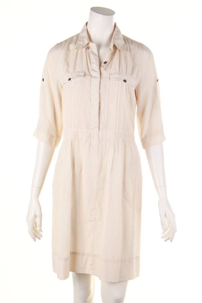 Carou TURNOVER Kleid aus Seiden-Mischung mit Biesen