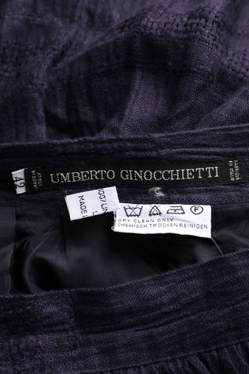 Carou UMBERTO GINOCCHIETTI Maxi-Rock Aus Leinen Im Layer Look Mit Spitze