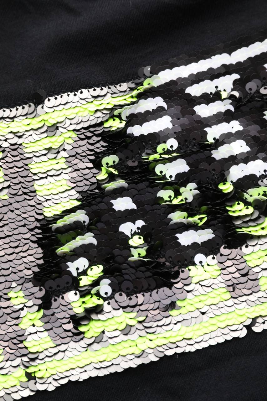 Carou UNITED COLORS OF BENETTON Baumwoll-T-Shirt Mit Wende-Pailletten