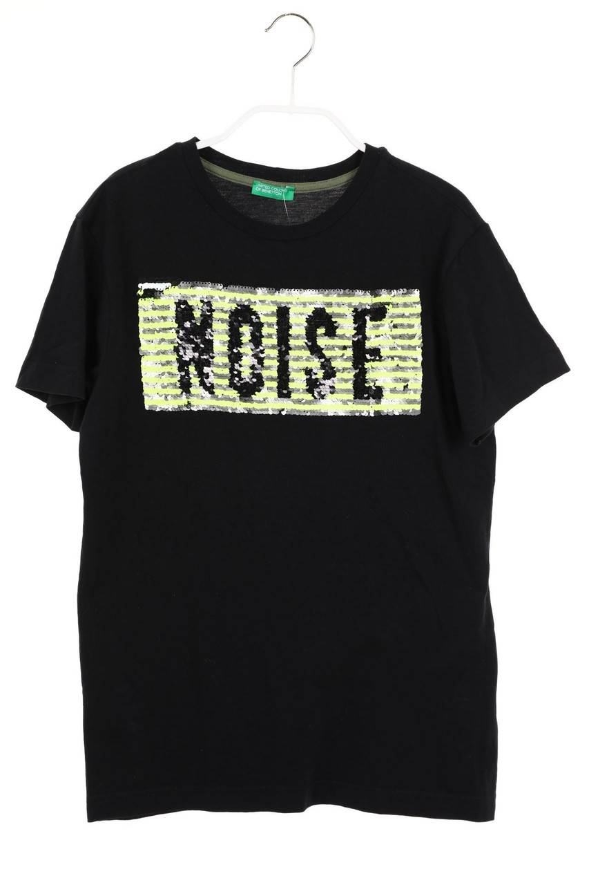 Carou UNITED COLORS OF BENETTON Baumwoll-T-Shirt mit Wende-Pailletten