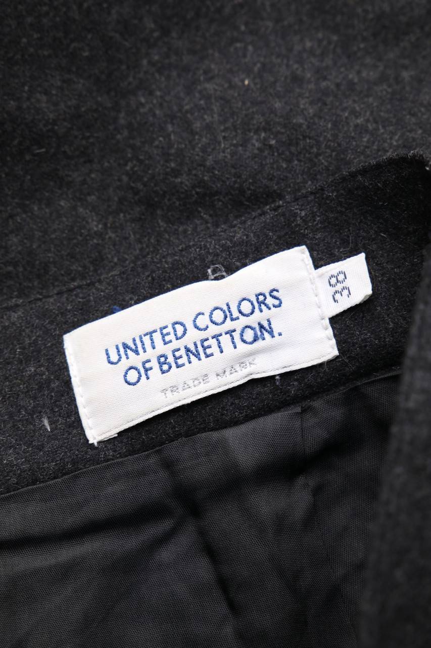 Carou UNITED COLORS OF BENETTON High Waist-Vintage-Rock Aus Woll-Mix