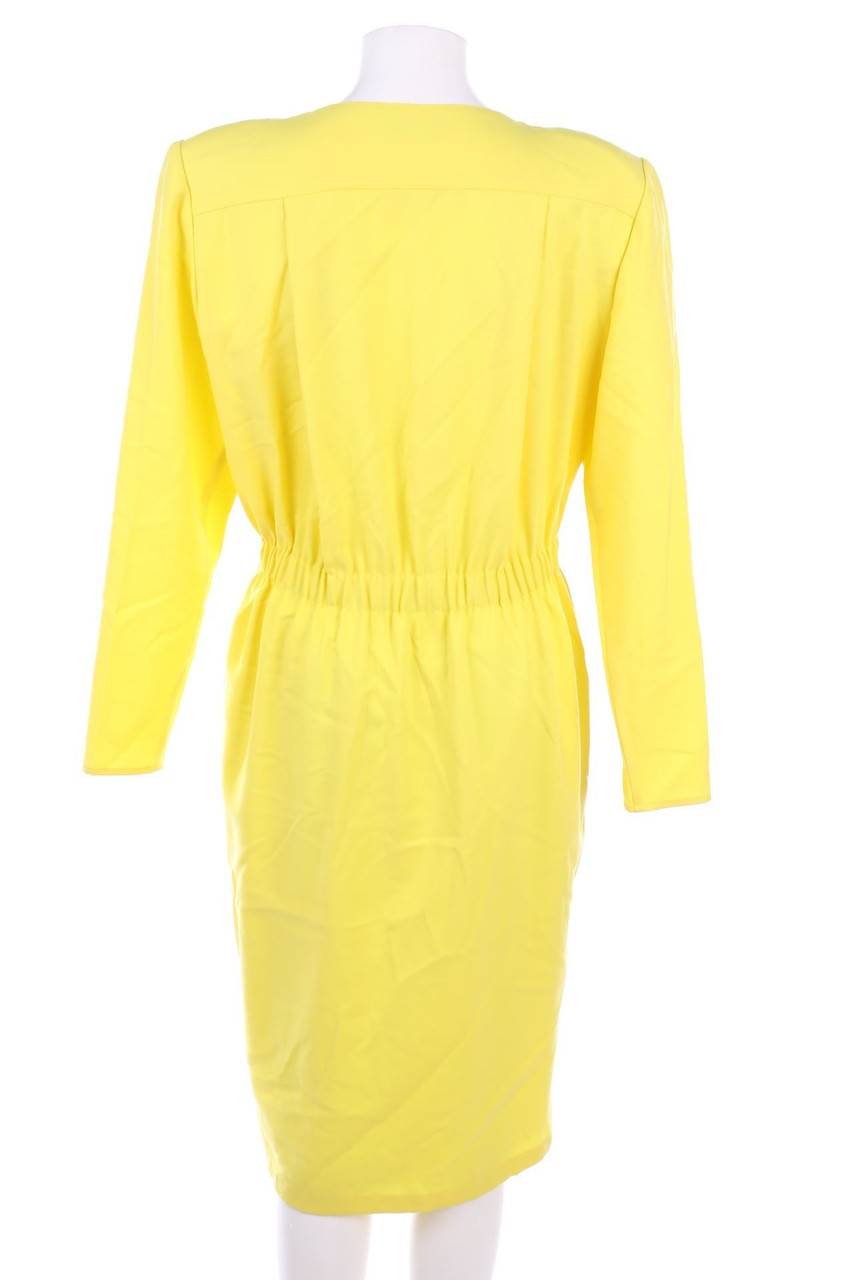 Carou VALENTINO MISS V 90s-Vintage-Kleid Aus Wolle Mit Logo-Knöpfen