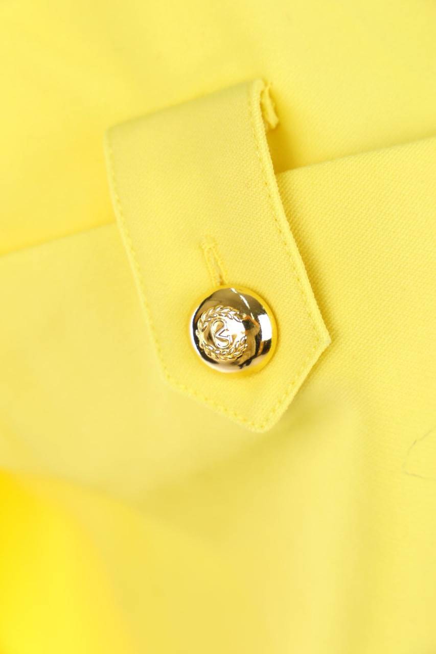 Carou VALENTINO MISS V 90s-Vintage-Kleid Aus Wolle Mit Logo-Knöpfen