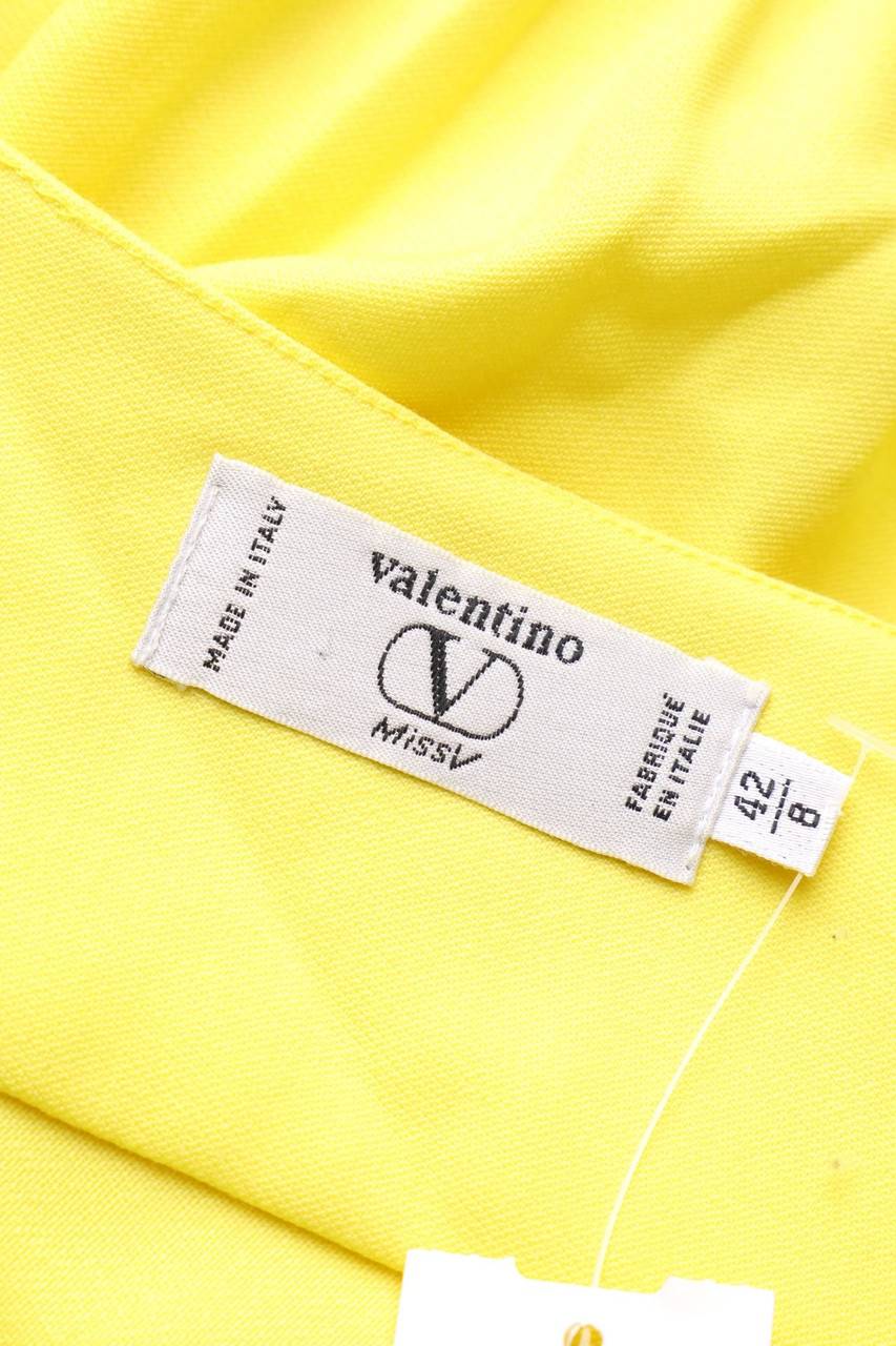 Carou VALENTINO MISS V 90s-Vintage-Kleid Aus Wolle Mit Logo-Knöpfen