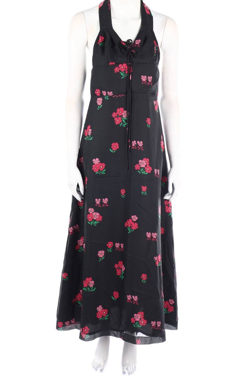 Carou Vera Mont Vintage-Maxi-Abendkleid mit Blumen-Print
