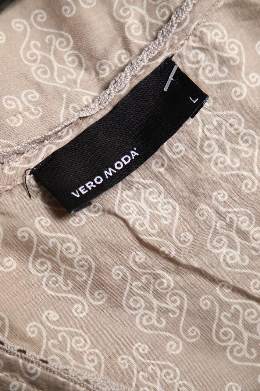 Carou VERO MODA Kurzarm-Bluse Mit Muster In Wickel-Optik