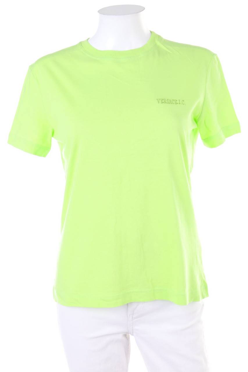 Carou VERSACE JEANS COUTURE Kurzarm-Shirt mit Logo-Stickerei