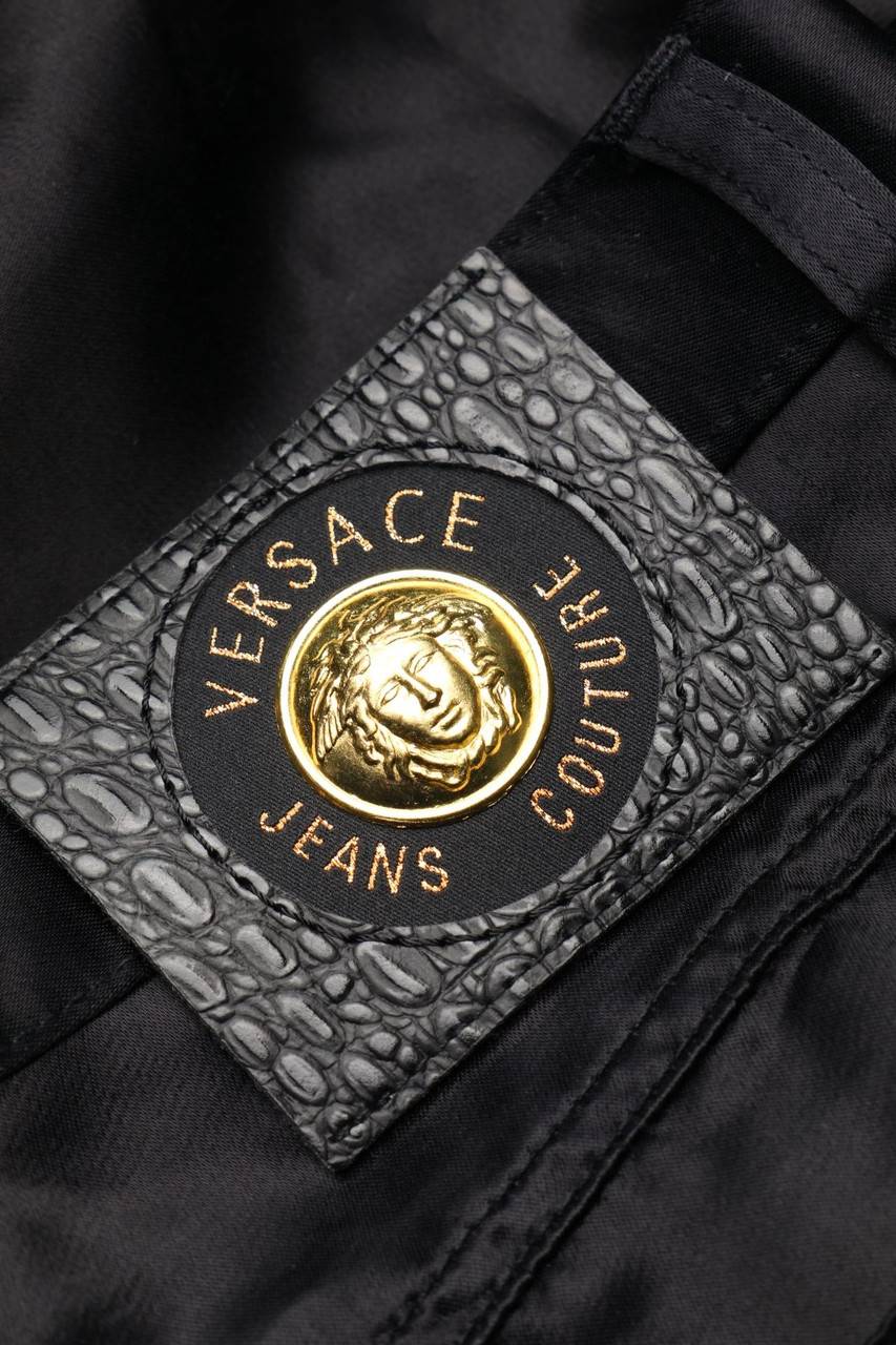 Carou VERSACE JEANS COUTURE Vintage-High Waist-Hose Aus Viskose