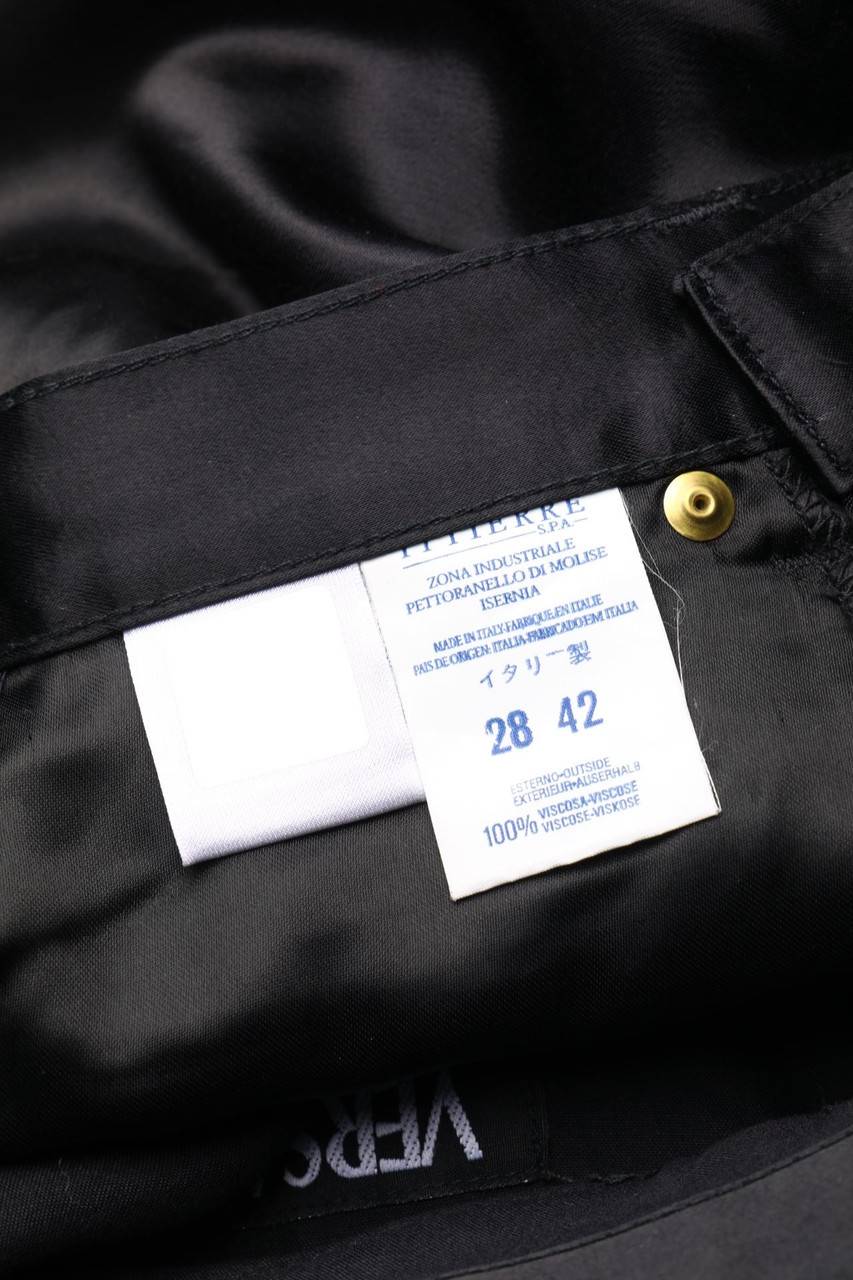 Carou VERSACE JEANS COUTURE Vintage-High Waist-Hose Aus Viskose