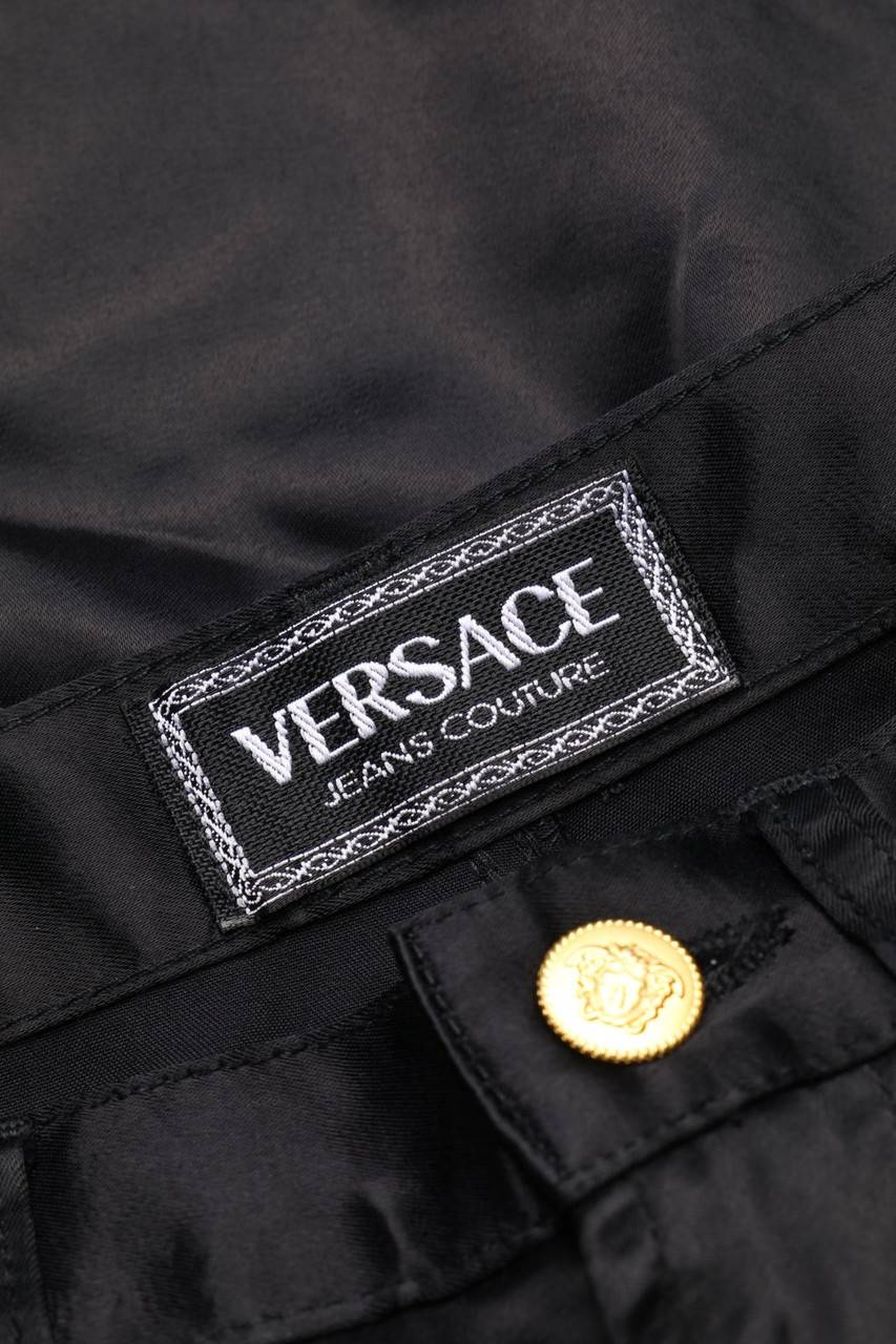 Carou VERSACE JEANS COUTURE Vintage-High Waist-Hose Aus Viskose