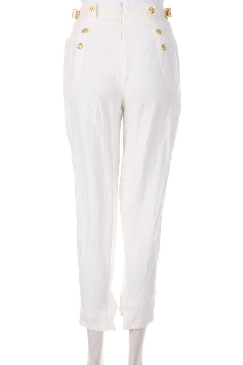 Carou VERSUS Gianni Versace Vintage-Hose Mit Schmuck-Knöpfen
