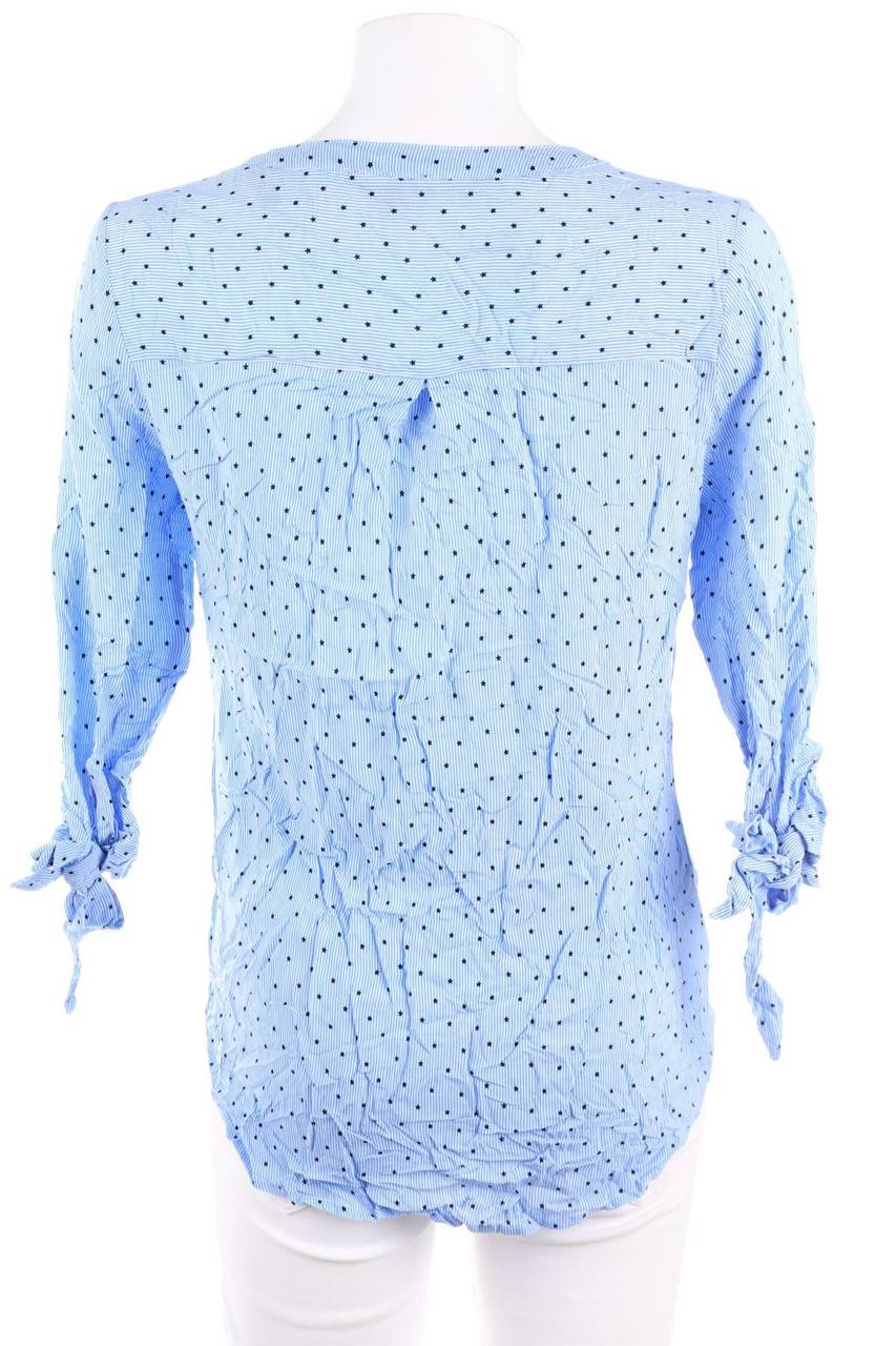 Carou VIA CORTESA Print-Bluse Mit 3/4-Ärmel Zum Knoten