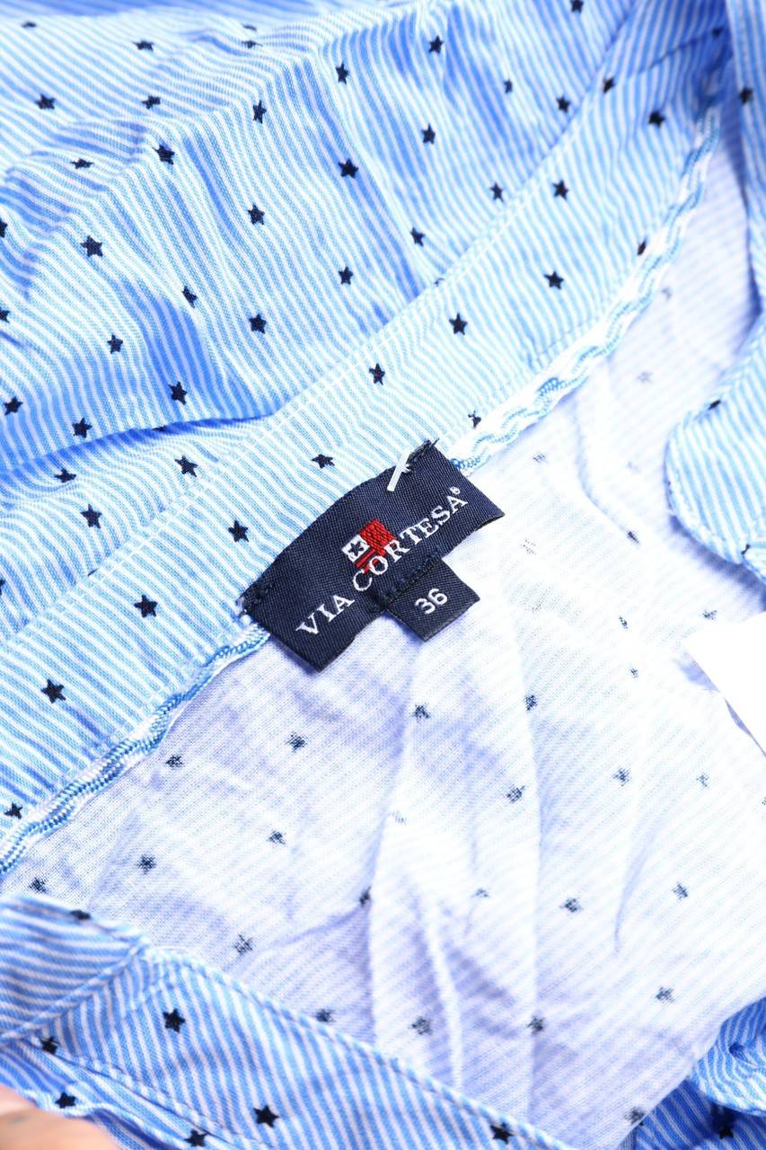 Carou VIA CORTESA Print-Bluse Mit 3/4-Ärmel Zum Knoten