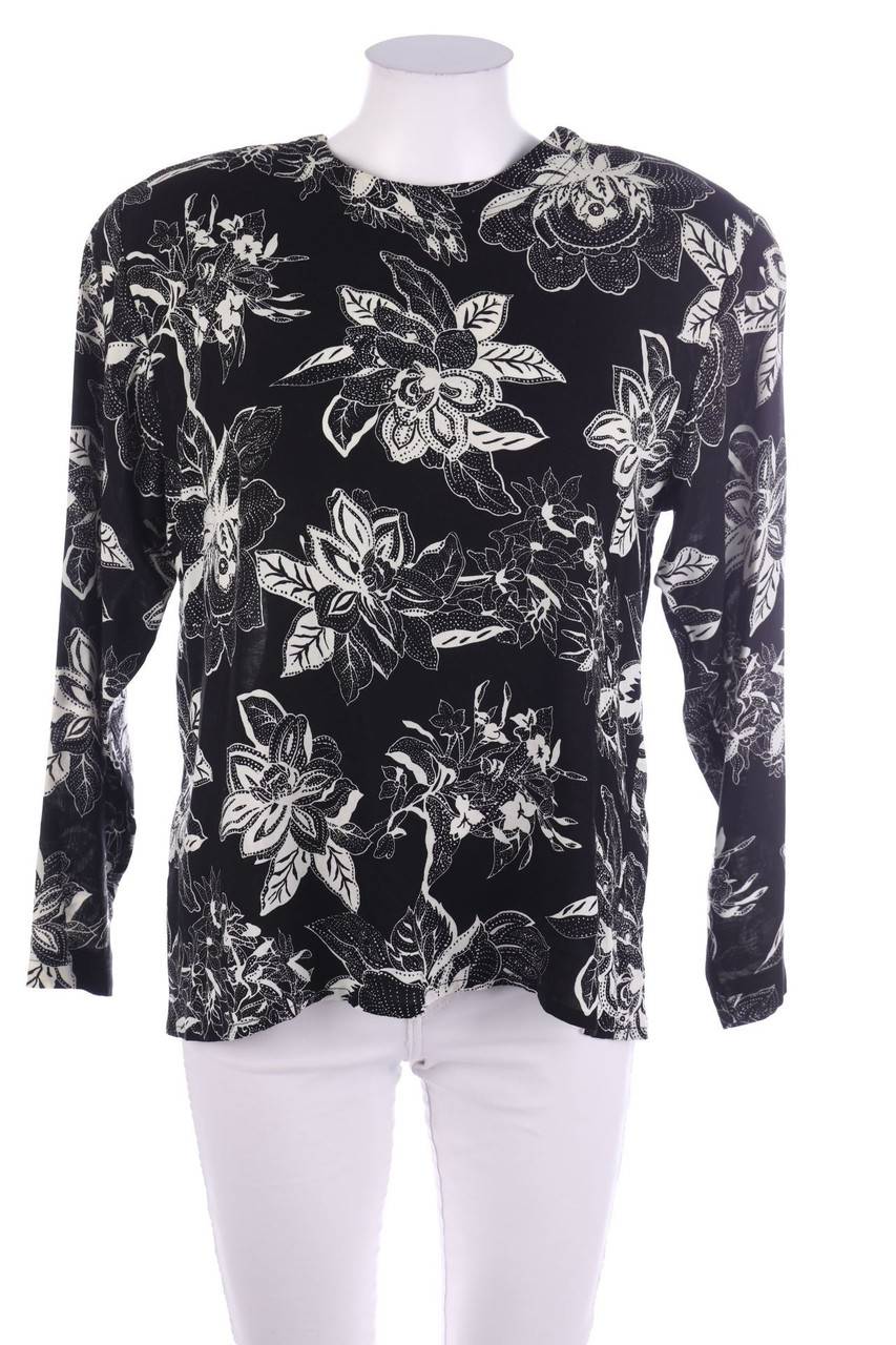 Carou VINTAGE Bluse aus Viskose mit floralem Muster