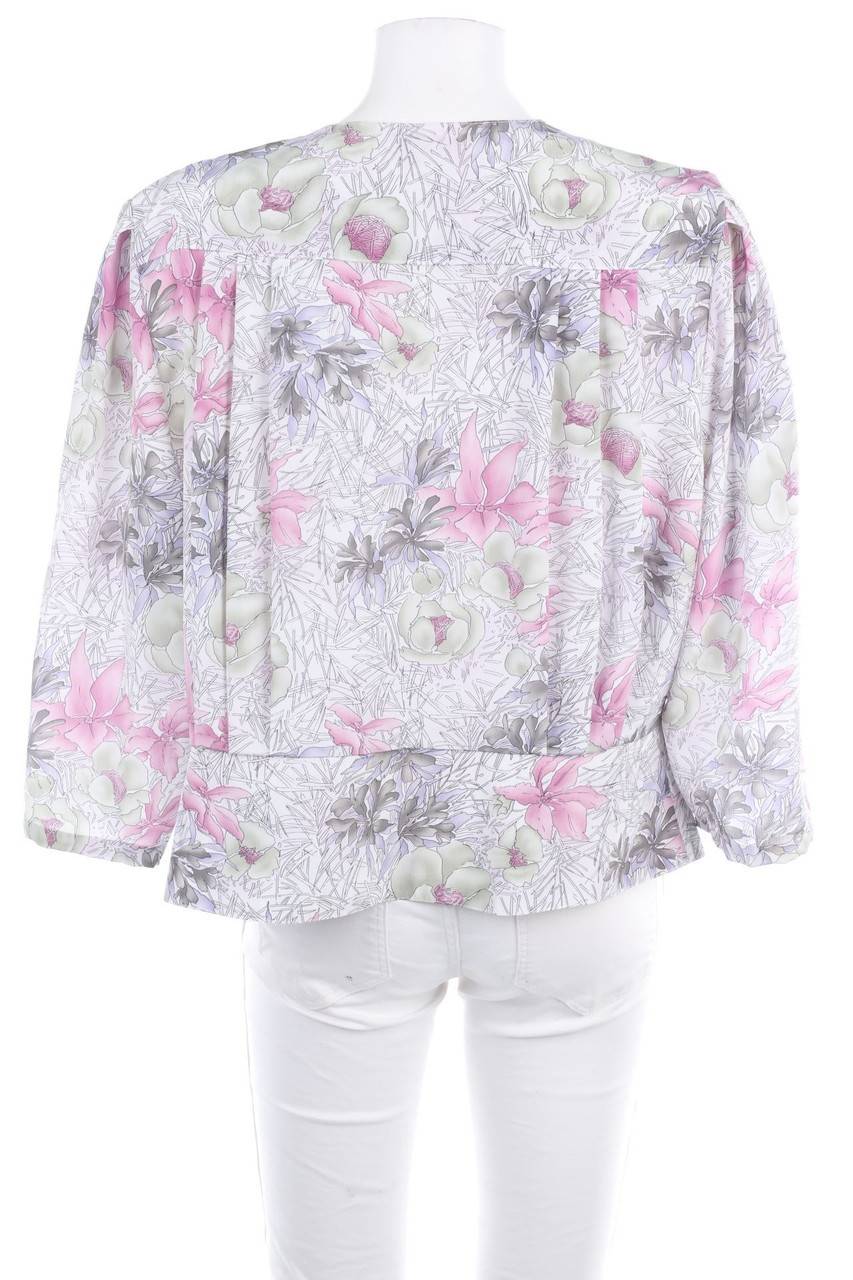 Carou VINTAGE Bluse Mit 3/4-Ärmel Mit Floralem Muster