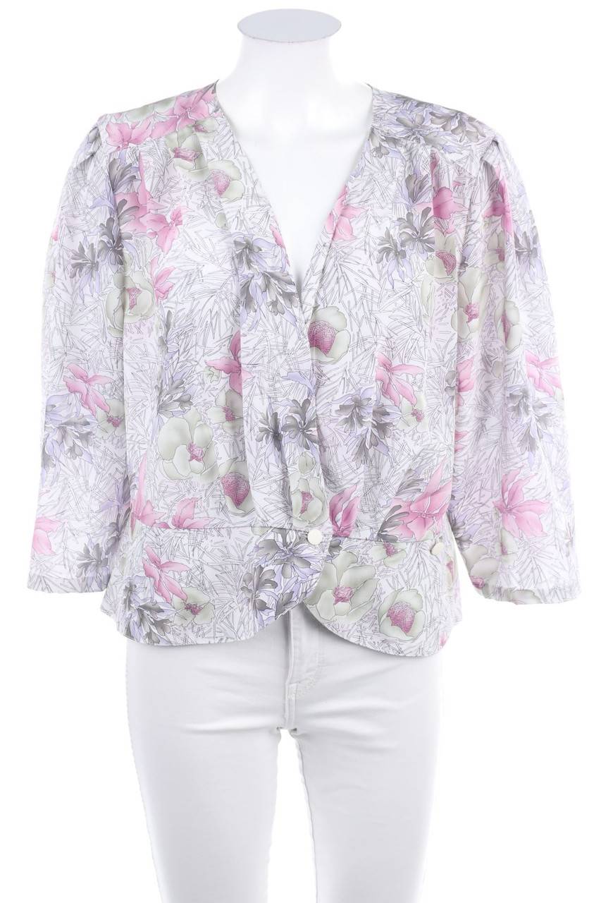 Carou VINTAGE Bluse mit 3/4-Ärmel mit floralem Muster