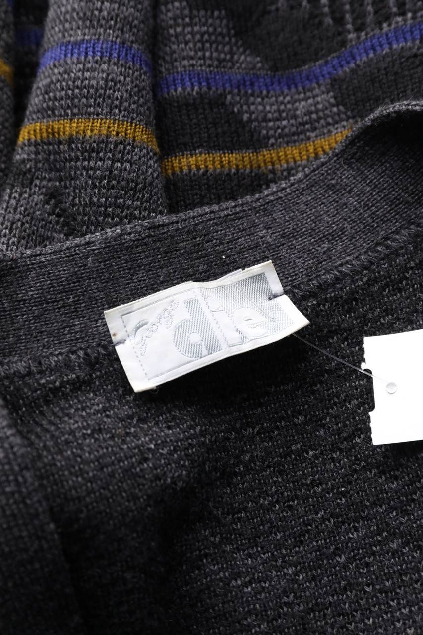 Carou VINTAGE Cardigan Aus Woll-Mix Mit Geometrischem Muster