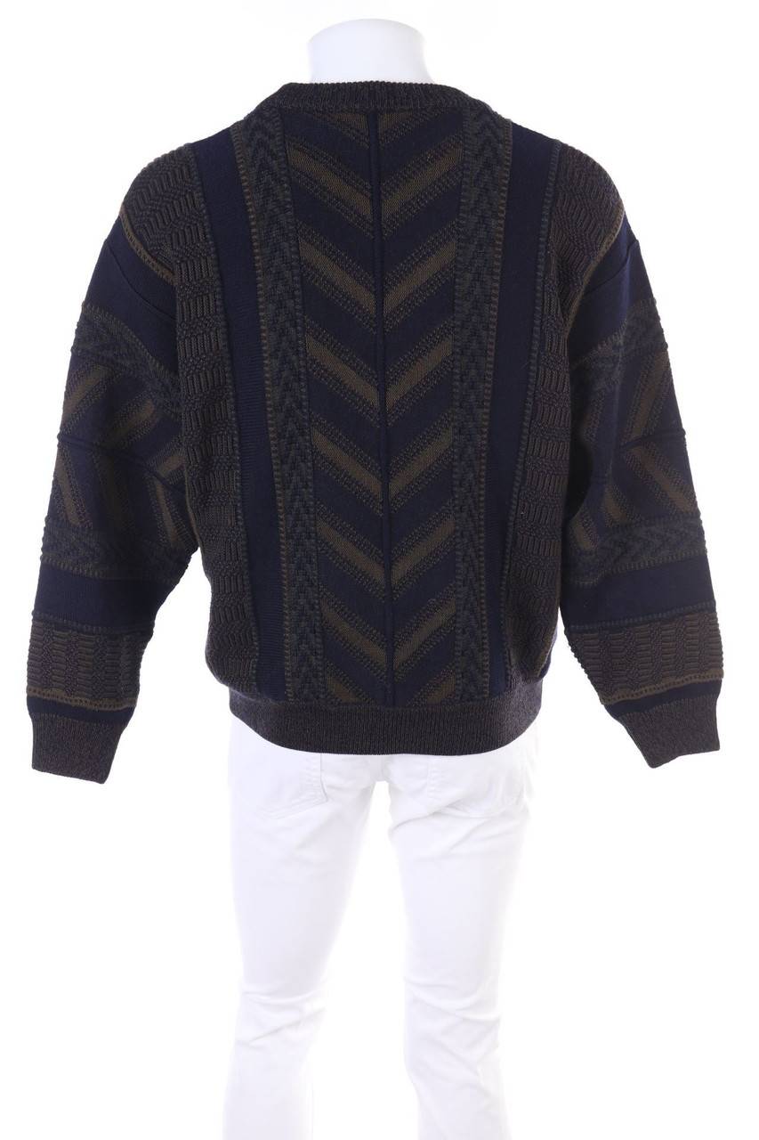 Carou VINTAGE Cardigan Aus Woll-Mix Mit Geometrischem Muster