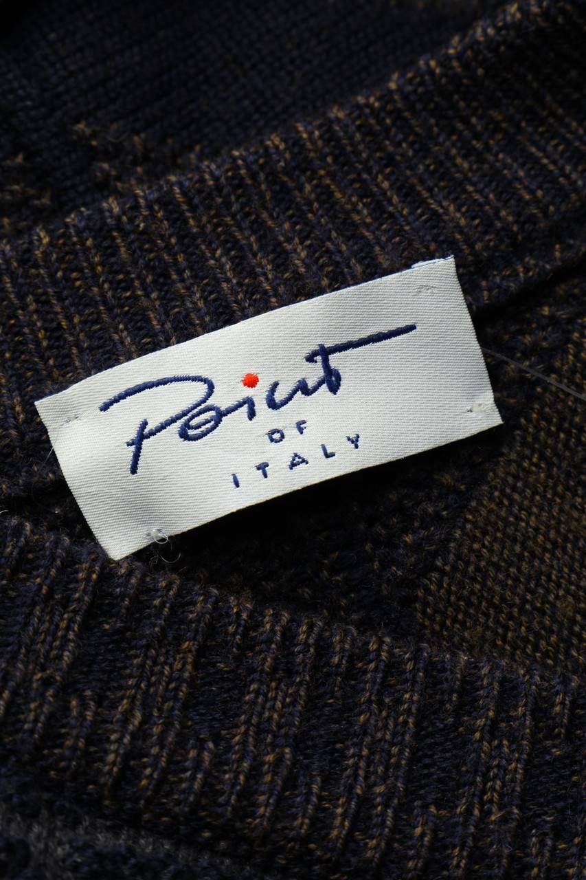 Carou VINTAGE Cardigan Aus Woll-Mix Mit Geometrischem Muster