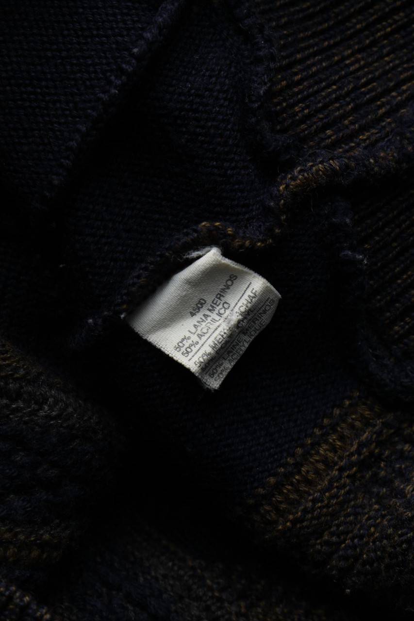 Carou VINTAGE Cardigan Aus Woll-Mix Mit Geometrischem Muster