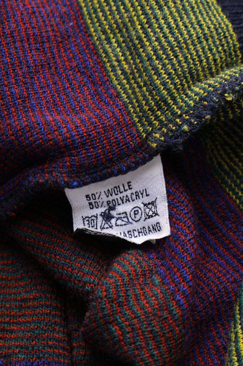 Carou VINTAGE Cardigan Aus Woll-Mix Mit Geometrischem Muster