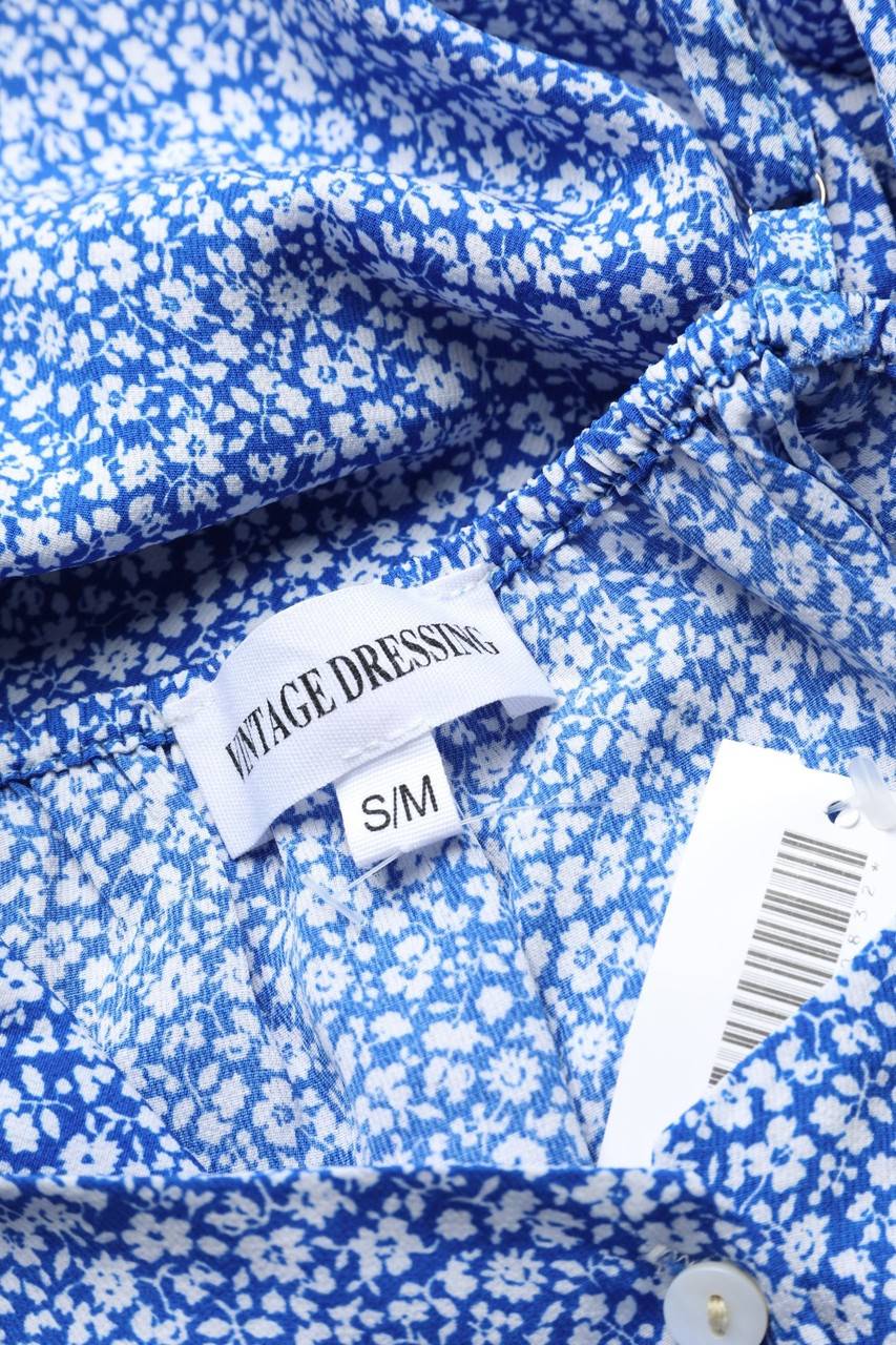 Carou VINTAGE DRESSING Vokuhila-Maxi-Kleid Mit Volants