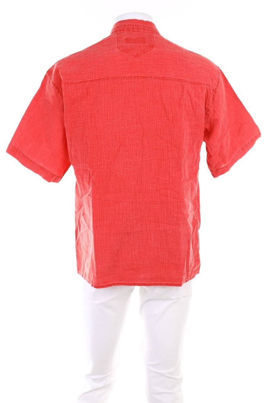 Carou VINTAGE Kurzarm-Hemd Aus Baumwolle Mit Aufgesetzten Taschen