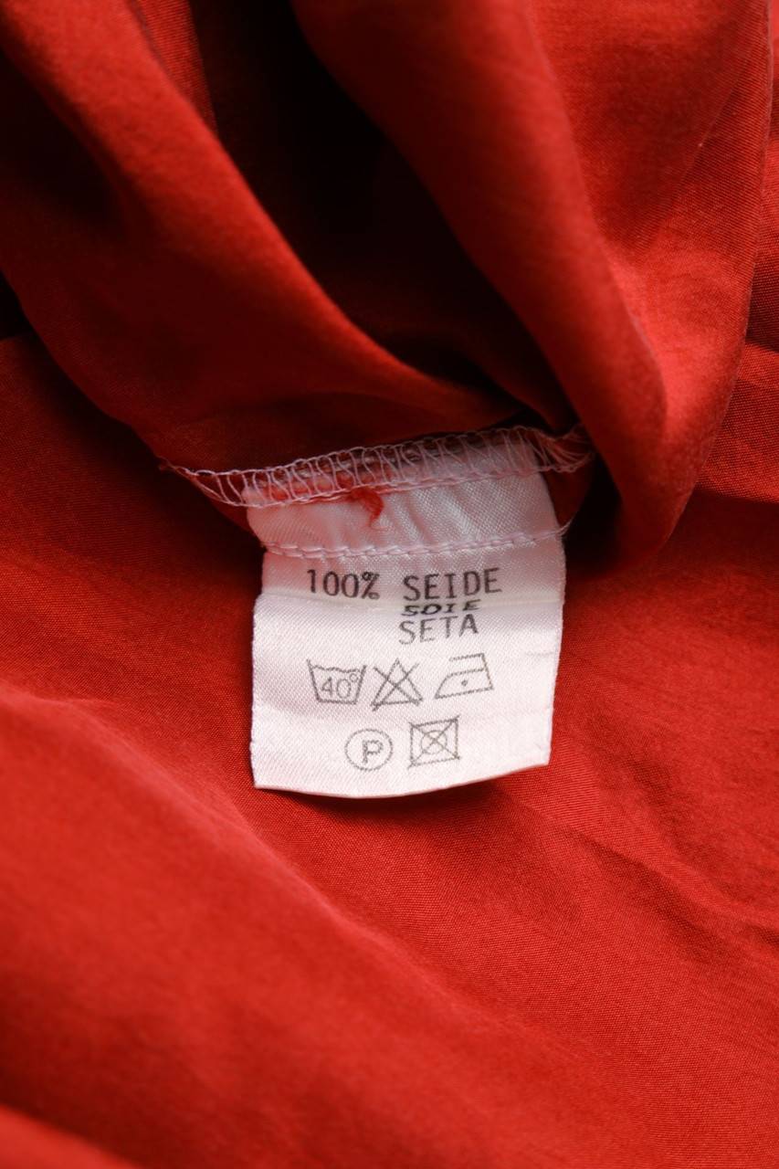 Carou VINTAGE Kurzarm-Hemd Casual Uni Aus Seide Mit Aufgesetzten Taschen