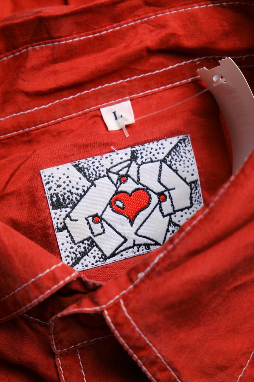 Carou VINTAGE Kurzarm-Hemd Casual Uni Aus Seide Mit Aufgesetzten Taschen