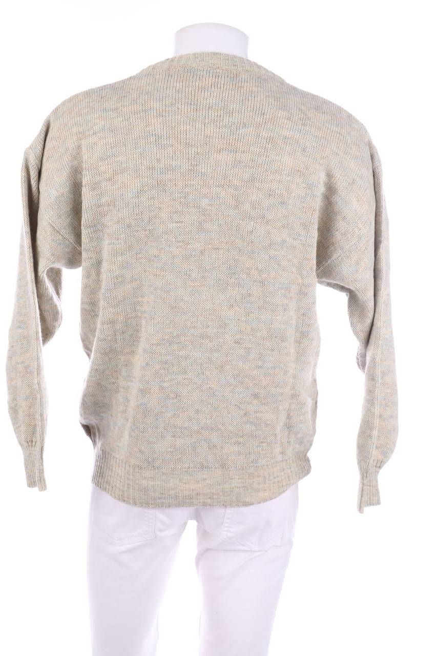 Carou VINTAGE Pullover Aus Woll-Mix Mit Applikationen