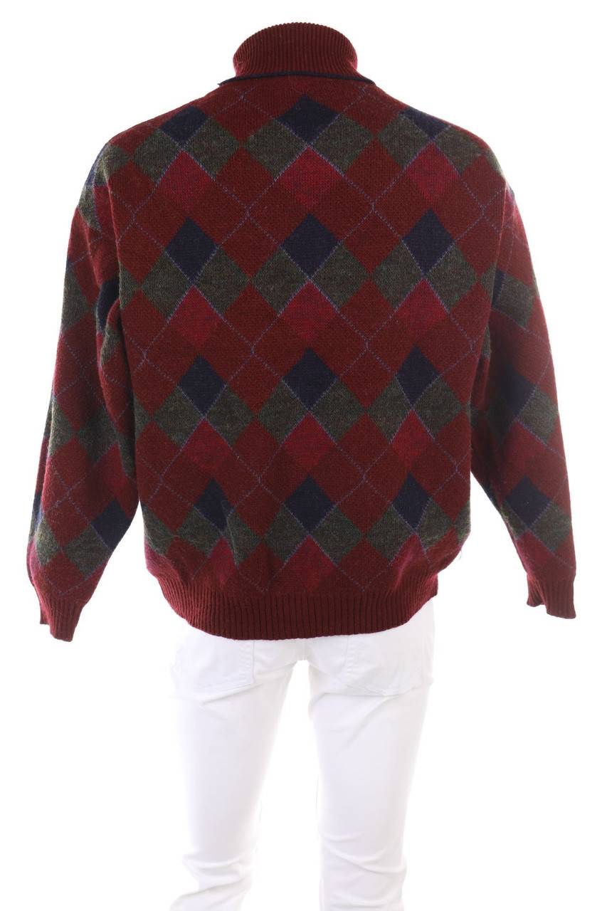 Carou VINTAGE Pullover Aus Woll-Mix Mit Argyle-Muster